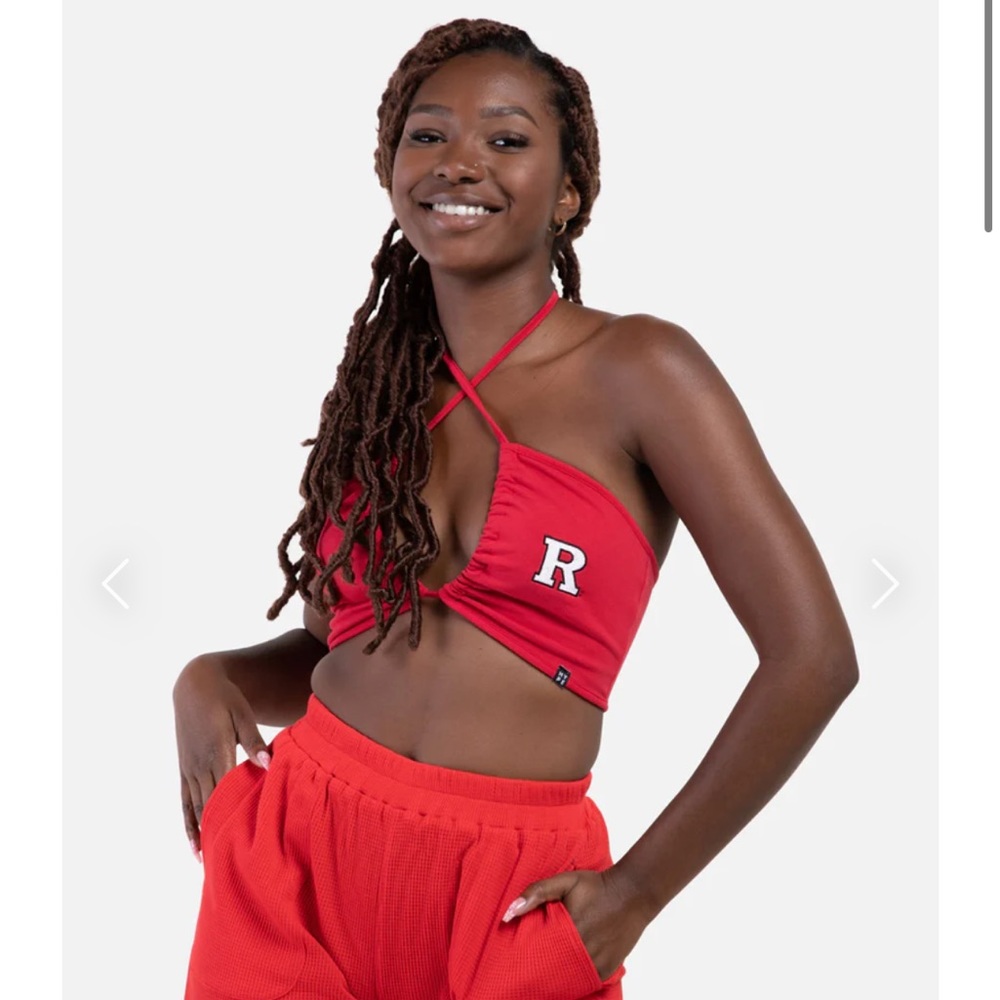 Rutgers Slam Dunk Halter Tank Top